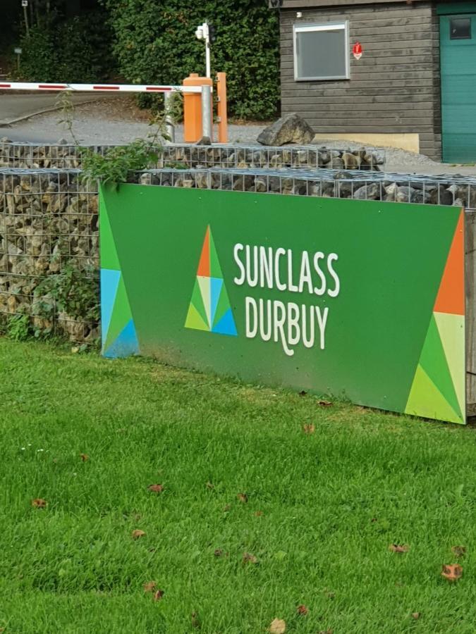 Boshuisje Durbuy Met Zwembad Op Het Park 外观 照片